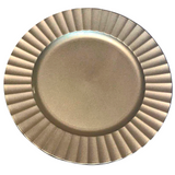 Sousplat Frisado Dourado de Plástico Class Home
