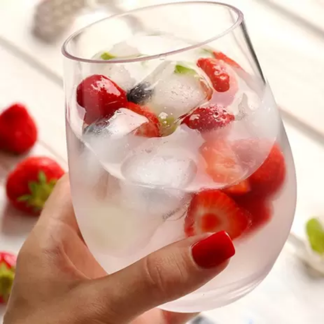Copo de Vidro Alto Mikonos Long Drink de Vidro 460ml Class Home