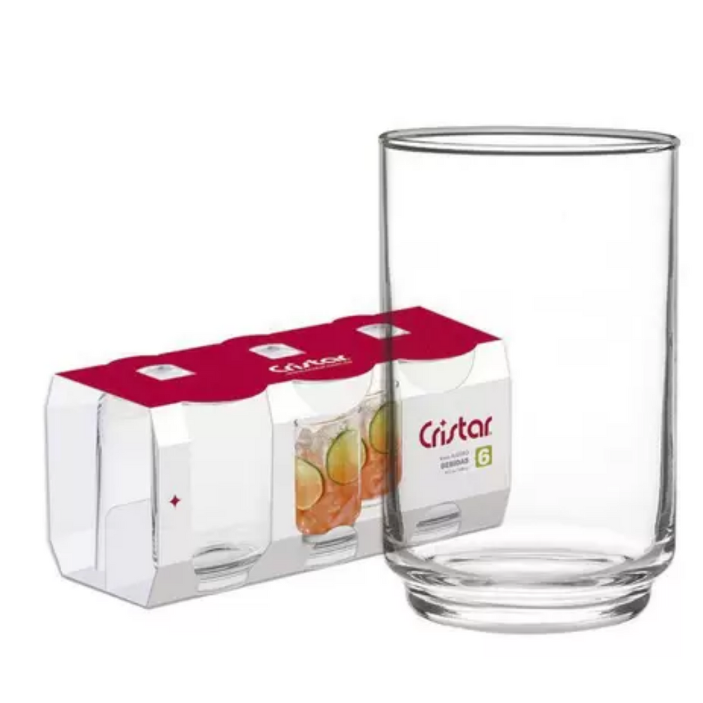 Copo Alto Alegro de Vidro 350ml Class Home