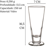 Copo de Chopp Lexington de 250ml em Vido Class Home
