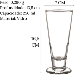 Copo de Chopp Lexington de 250ml em Vido Class Home