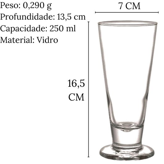 Copo de Chopp Lexington de 250ml em Vido