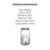 Dispenser Suco 3L de Vidro Class Home