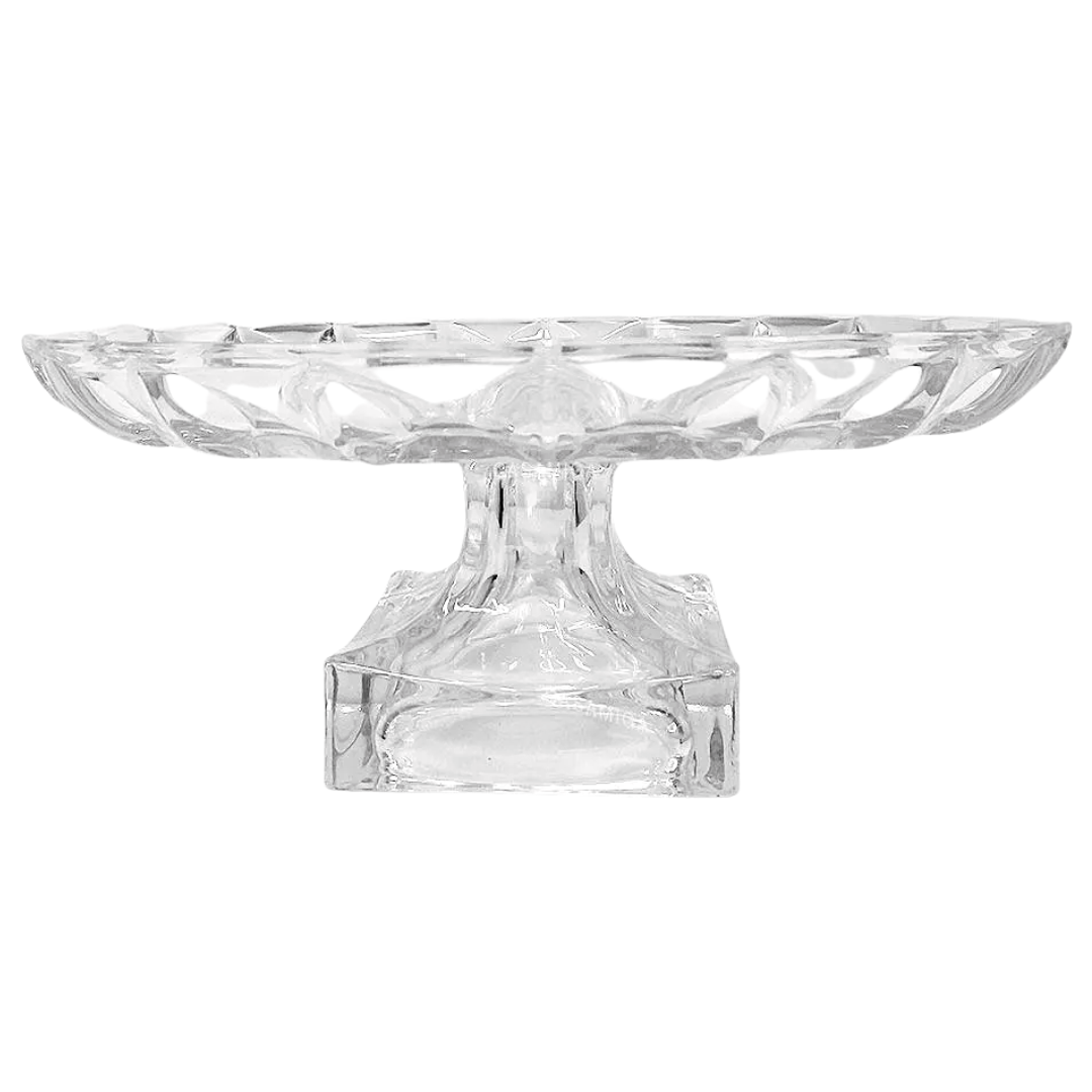 Centro de Mesa Com Pé em Vidro 29,5 cm Class Home