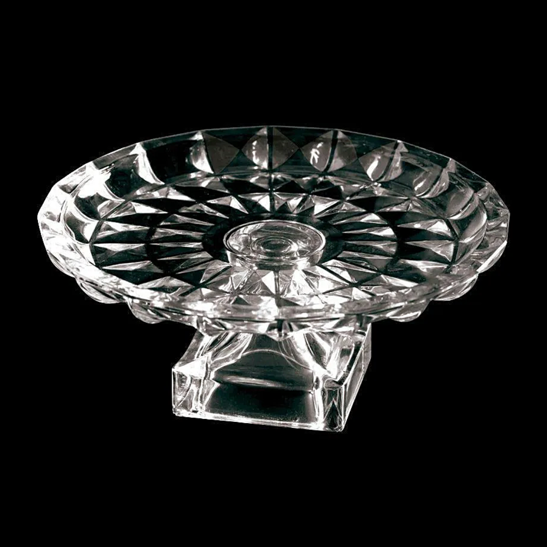 Centro de Mesa Com Pé em Vidro 29,5 cm Class Home