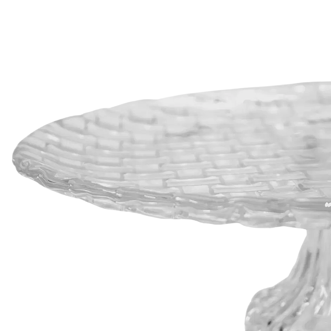 Centro De Mesa Com Pé Cristal 31 Cm Class Home