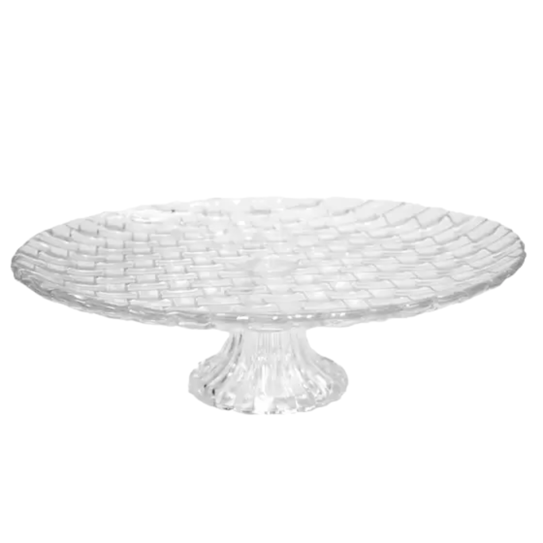Centro De Mesa Com Pé Cristal 31 Cm Class Home