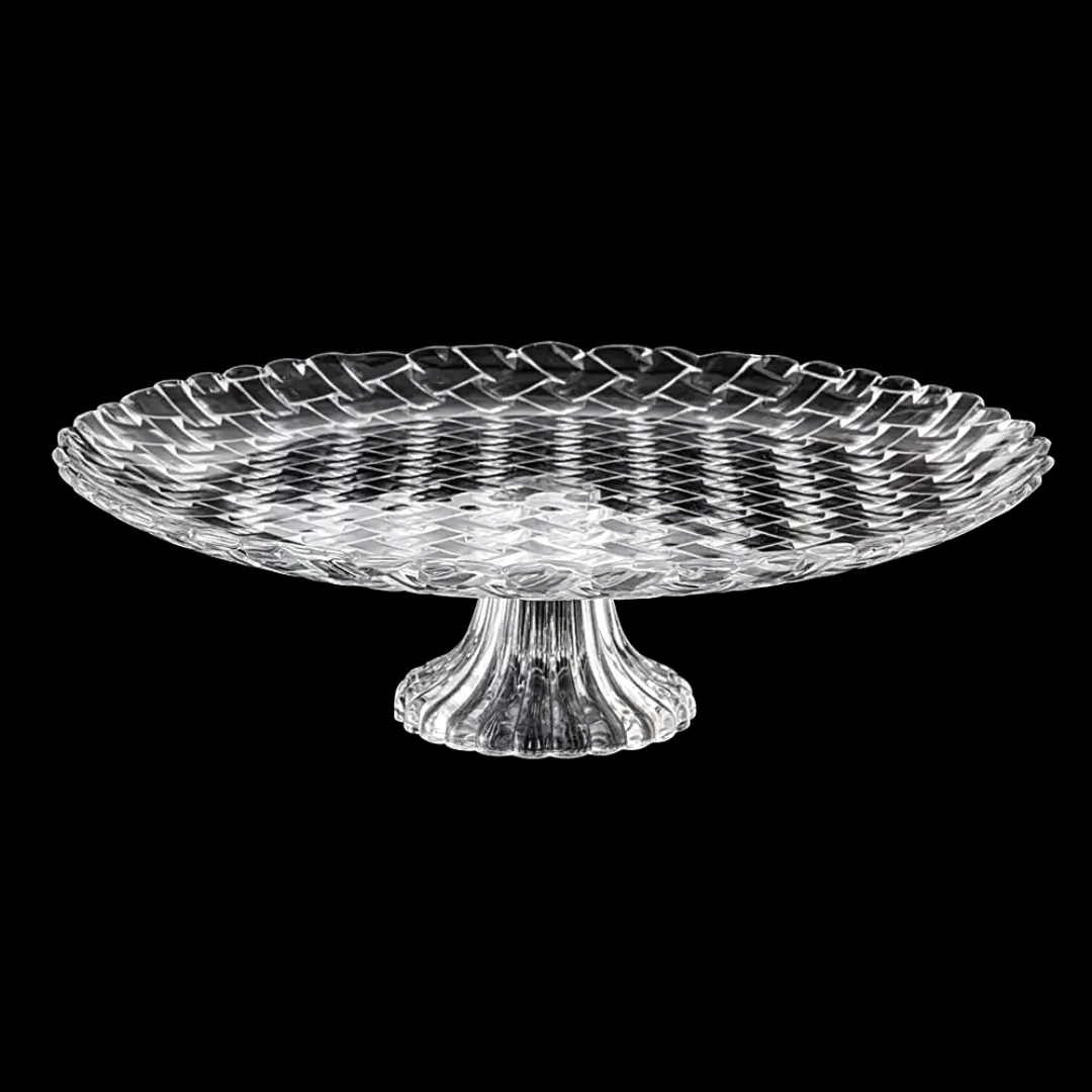 Centro De Mesa Com Pé Cristal 31 Cm Class Home