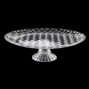 Centro De Mesa Com Pé Cristal 31 Cm Class Home