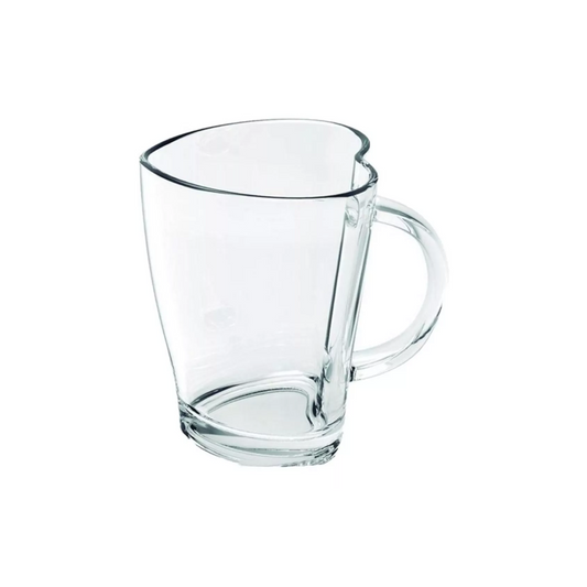 Caneca Coraçao de Vidro 240ml