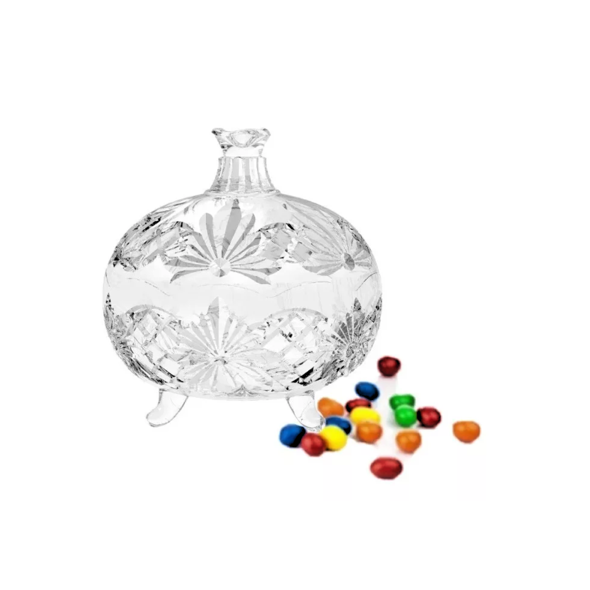 Potiche Decorativo com Pé Para Mesa Class Home