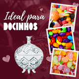 Potiche Com Pé de Vidro 300ml Class Home