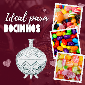 Potiche Com Pé de Vidro 300ml Class Home