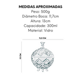 Potiche Com Pé de Vidro 300ml Class Home