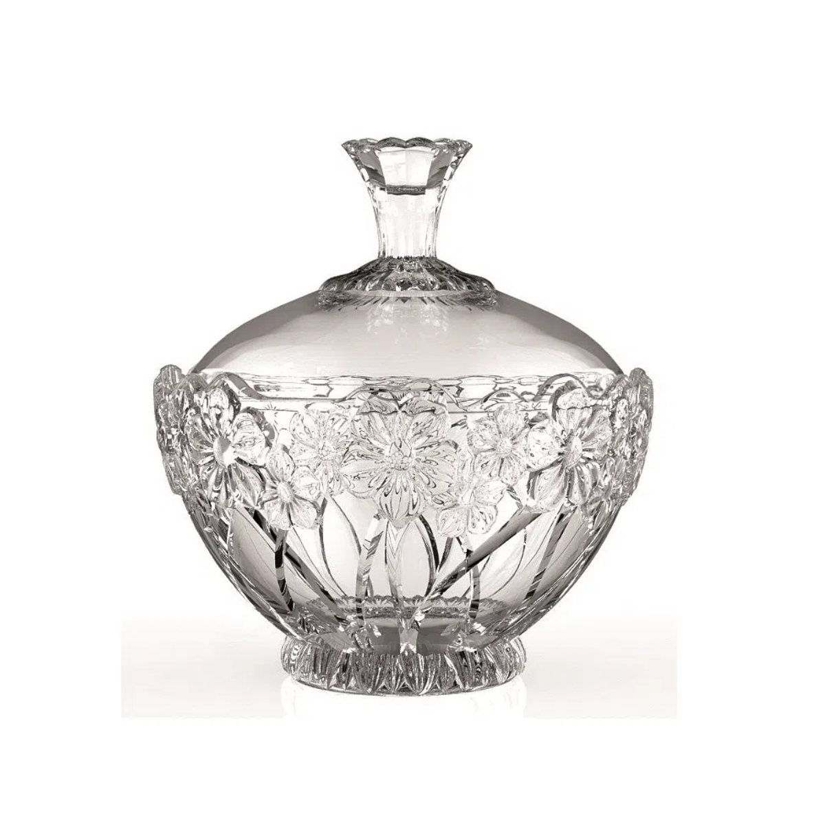 Potiche de Vidro Com Tampa Decorativo Class Home