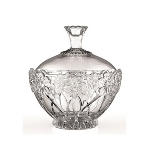 Potiche de Vidro Com Tampa Decorativo Class Home