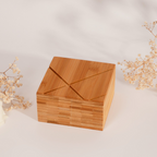 Saleiro Quadrado de Bambu 400ml A Gourmet