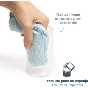 Pote Hermético de Vidro e Bambu Com Tampa 1,100ml Class Home