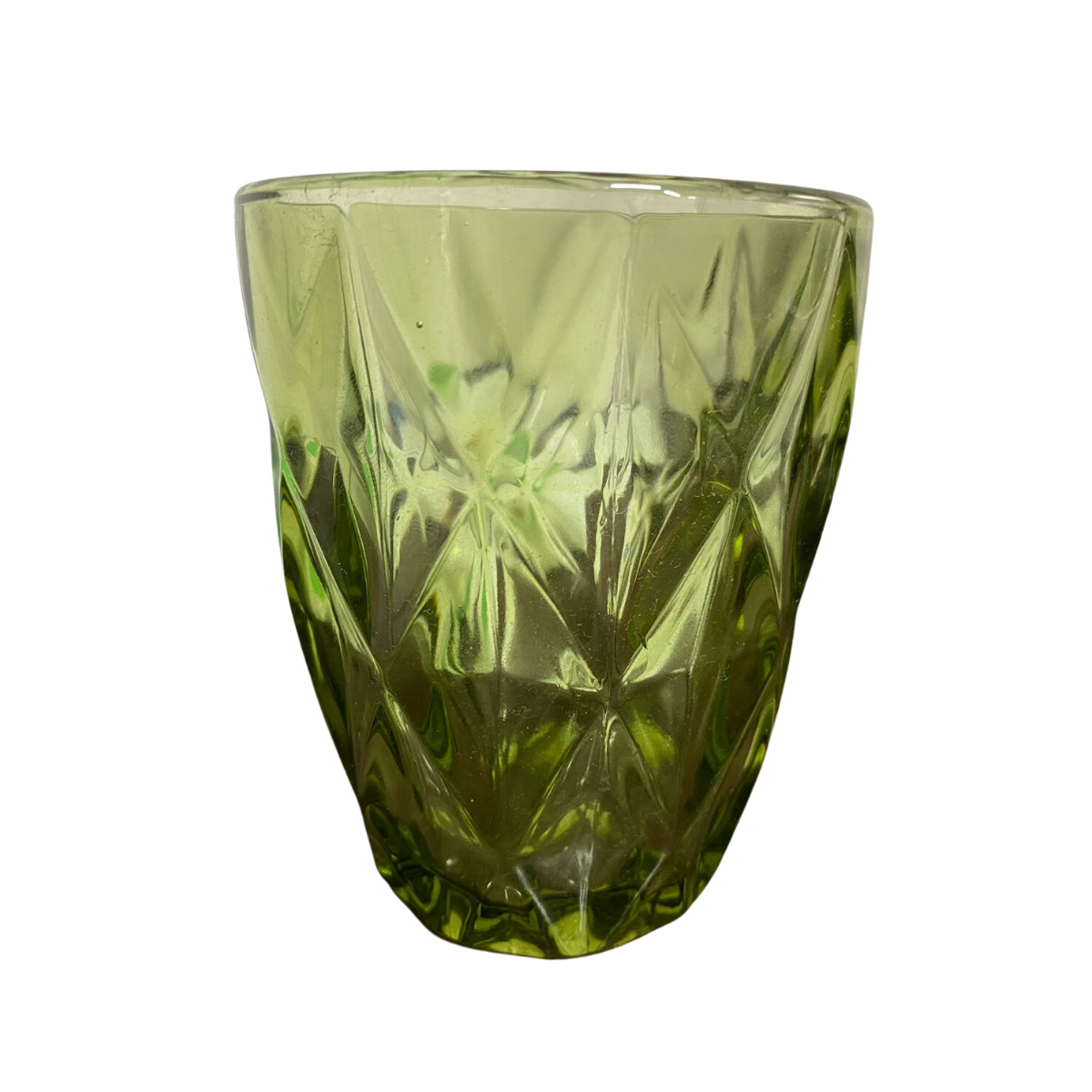 Copo Diamond Verde de Vidro Class Home