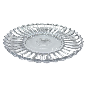 Centro Mesa Prato 30cm Vidro Cristal Jenova Class Class Home