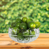 Centro de Mesa Cristal 24cm em Vidro Class Home