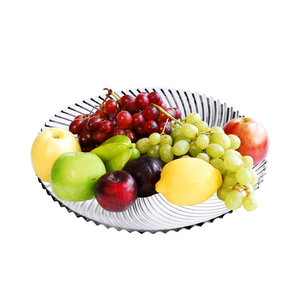 Prato de Bolo Espiral 30cm de Vidro Class Home Class Home