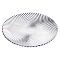 Prato de Bolo Espiral 30cm de Vidro Class Home