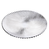 Prato de Bolo Espiral 30cm de Vidro Class Home Class Home