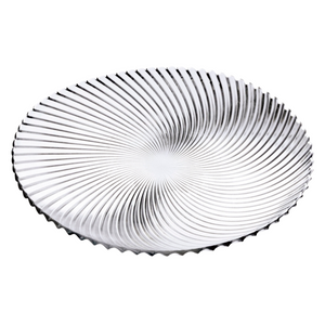Prato de Bolo Espiral 30cm de Vidro Class Home Class Home