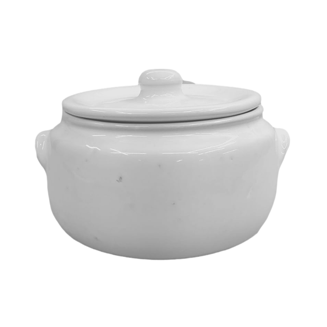 Caçarola Cerâmica Branca Refrataria 1,7L LaFaenza