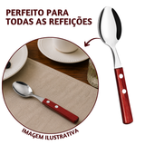 Colher Sobremesa Polywood Vermelha Tramontina