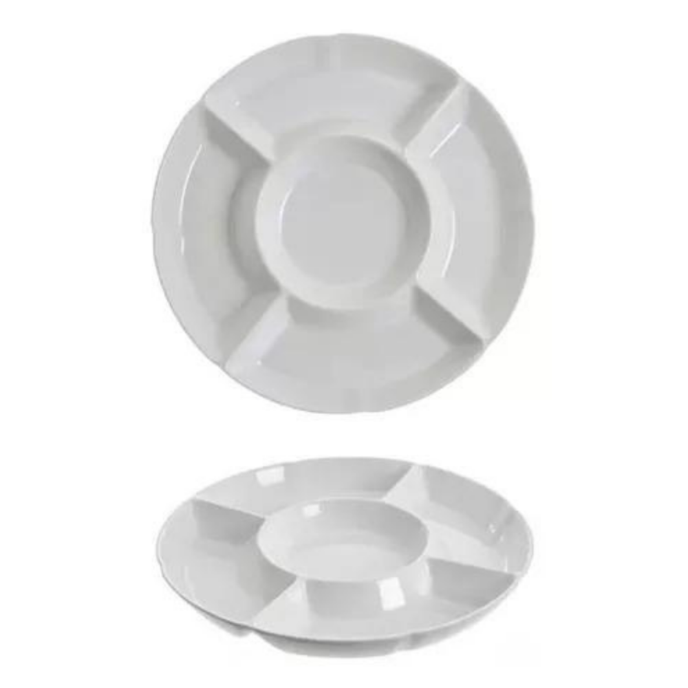 Petisqueira 5 Divisória Melamina 23cm - A Gourmet