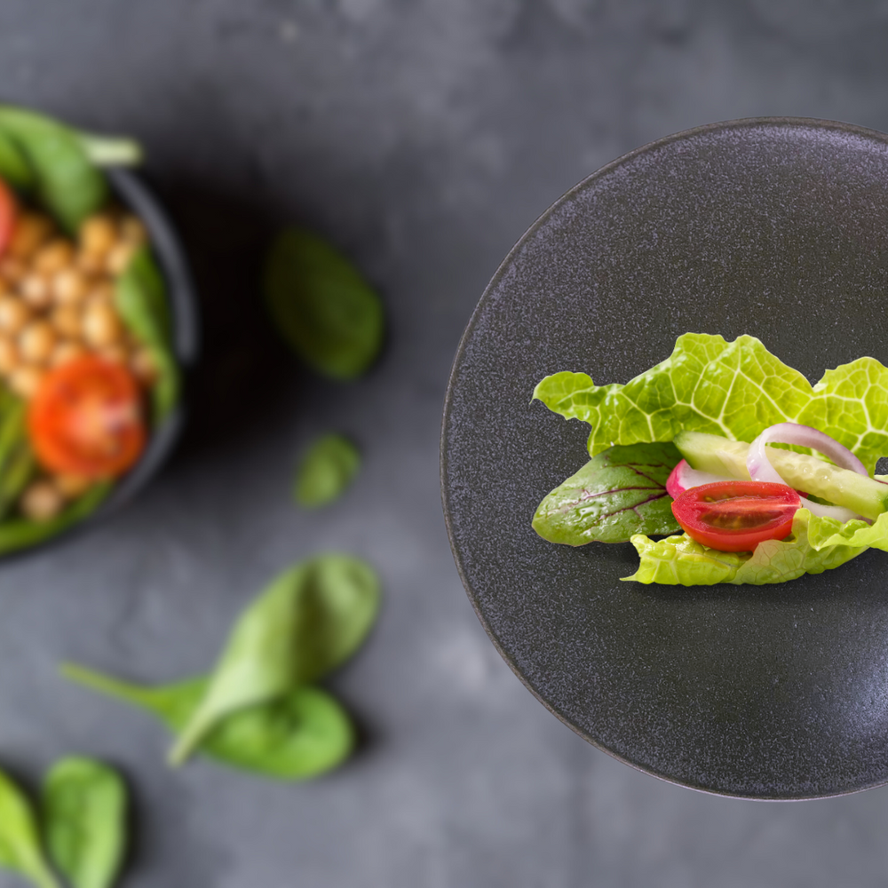 Prato Side 22cm Antracite em Cerâmica Glob Imports