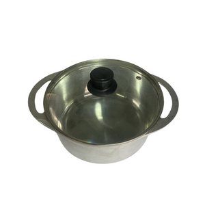Caçarola de Alumínio Fundido C/ Tampa de Vidro 2,2L - A Gourmet