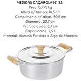 Caçarola AMTL N22 em Aluminio 2,9L Carola