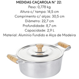 Caçarola AMTL N22 em Aluminio 2,9L