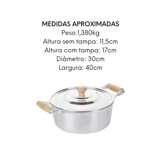 Caçarola em Aluminio 30L AMTL