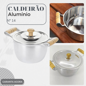 Caldeirão N14 Com Tampa em Aluminio Fundido 1,2L Carola