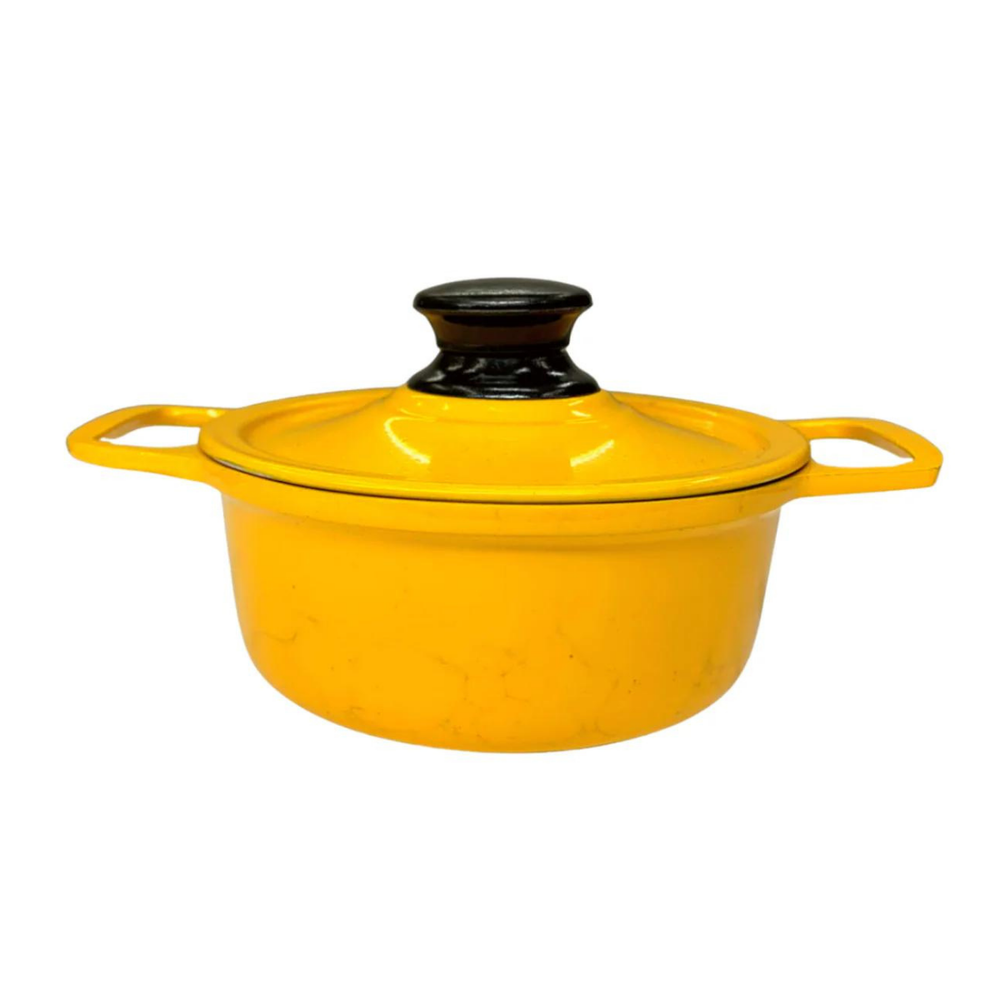 Caçarola Com Tampa Amarela em Aluminio 500ml Carola