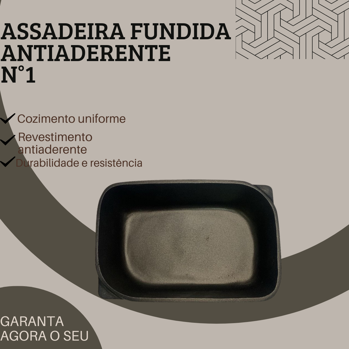 Assadeira Fundida Grassoet Antiaderente - A Gourmet