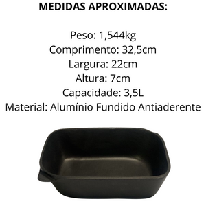 Assadeira Fundida Grassoet Antiaderente - A Gourmet