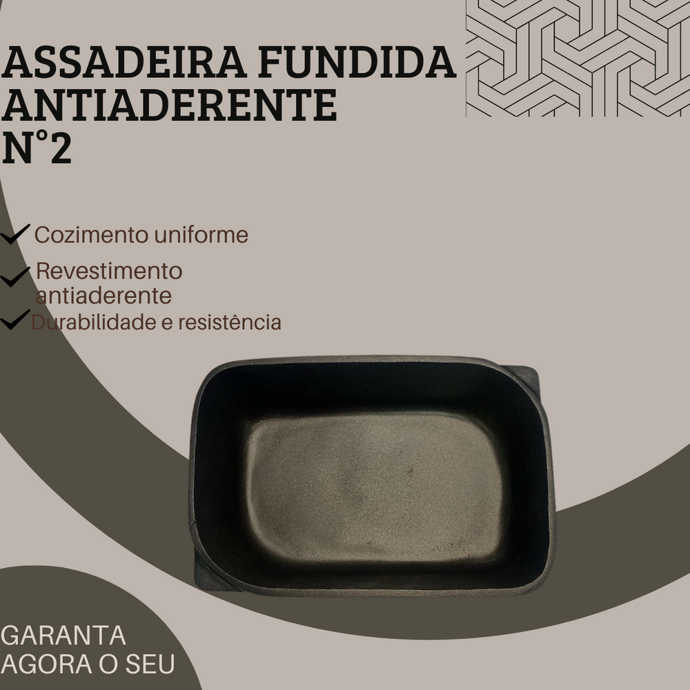 Assadeira Fundida Grassoet Antiaderente - A Gourmet