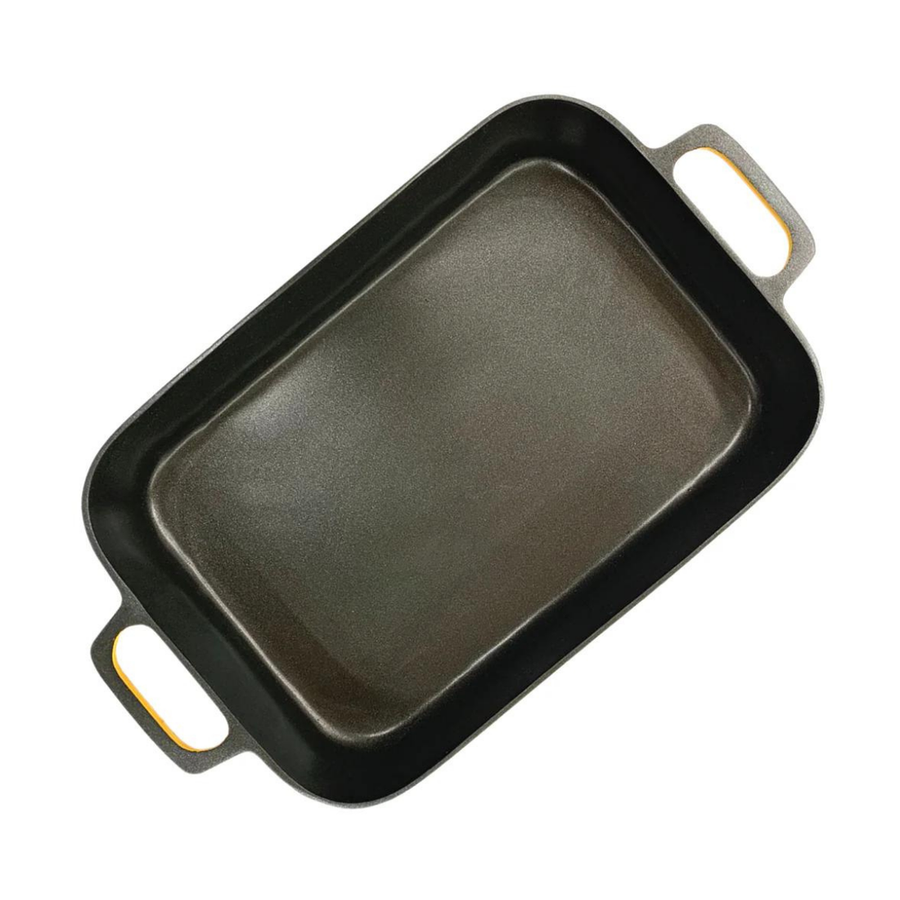 Assadeira Retangular Fundida Amarela Antiaderente N1 - A Gourmet