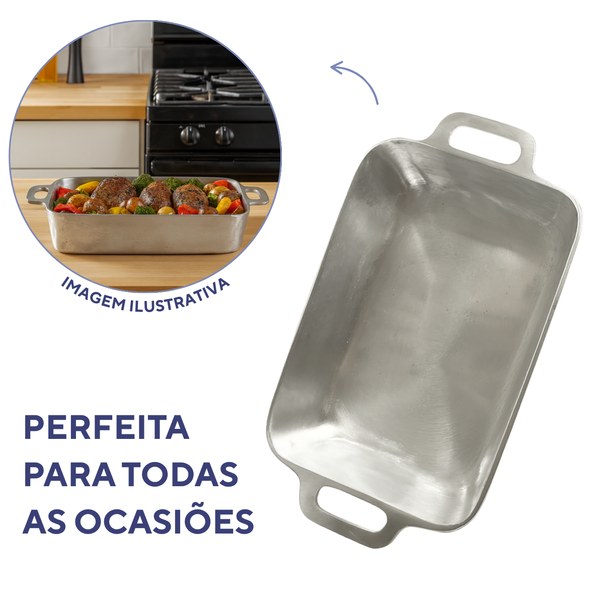 Assadeira Alumínio Fundido N00