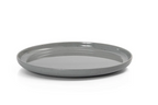 Prato Borda Reta Areia Cinza Melamina 26,7cm Gourmet Mix