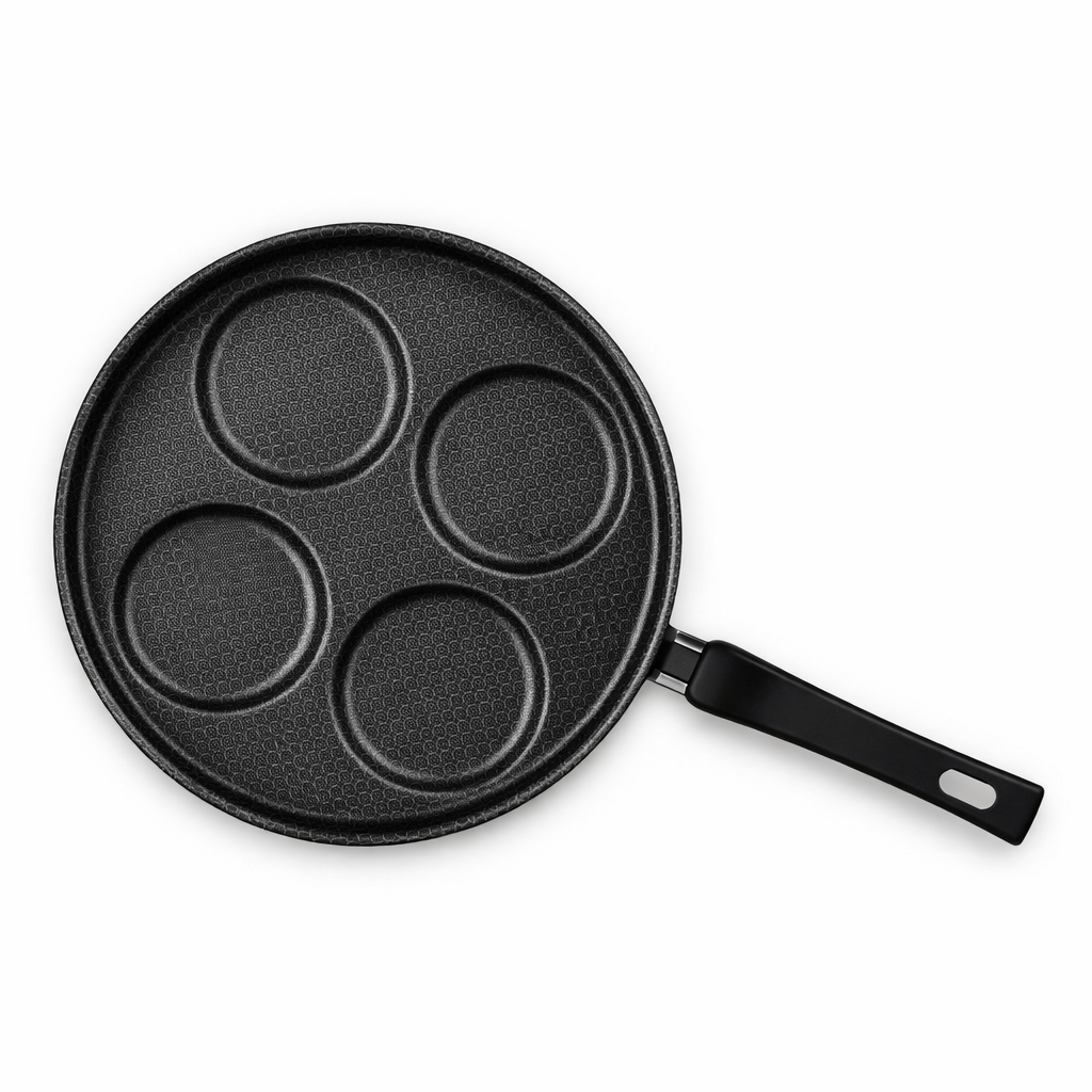 Frigideira 4 Ovos Aluminio Revestida Teflon