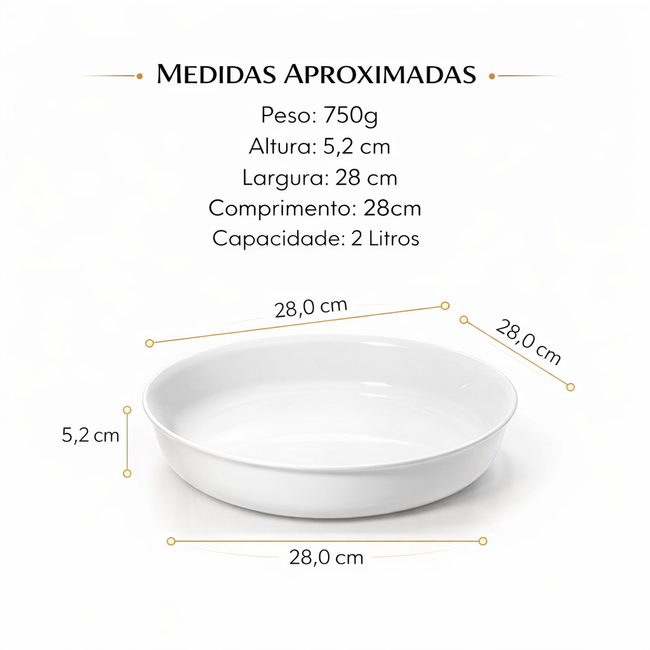 Assadeira Opaline Redonda Média 2 Litros Main Image