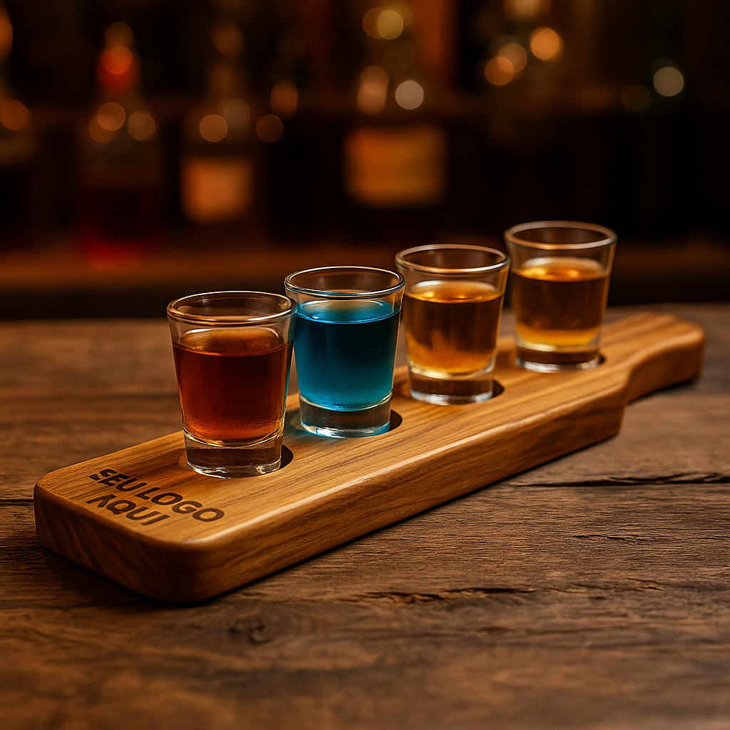 Kit 10 Tabua Shot com 40 Copos de Dose
