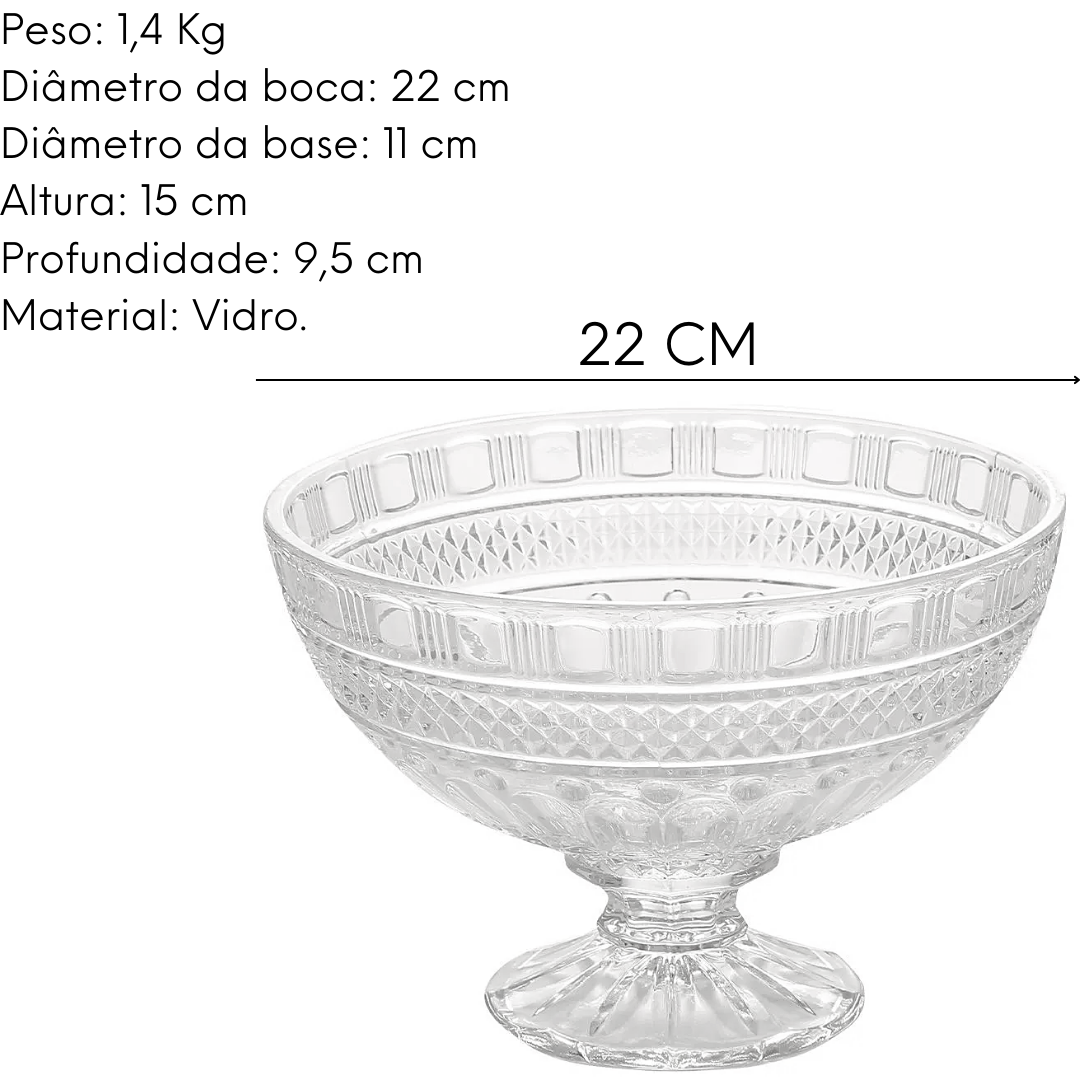 Centro de Mesa Com Pé Soga - A Gourmet