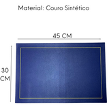 Lugar Americano Azul couro sintético Dolce Home